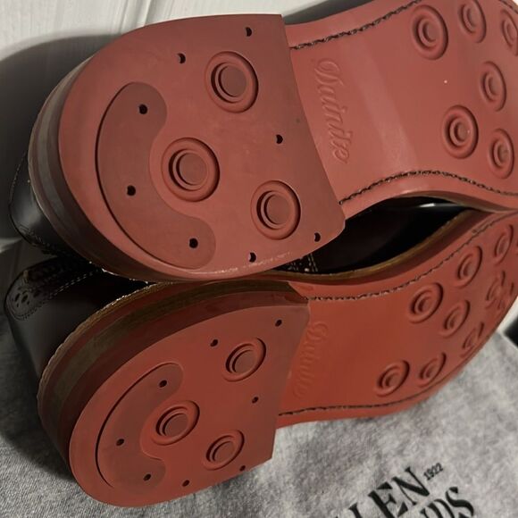 🔥🔥 ALLEN EDMONDS Strandmok Cap-toe Oxford Dainite Rubber Sole 9.5B - PERFECT - Picture 10 of 16